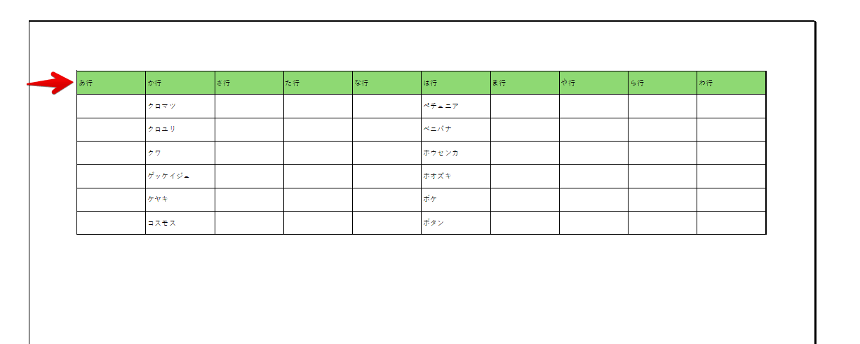 2枚にも印刷タイトルを表示できた
