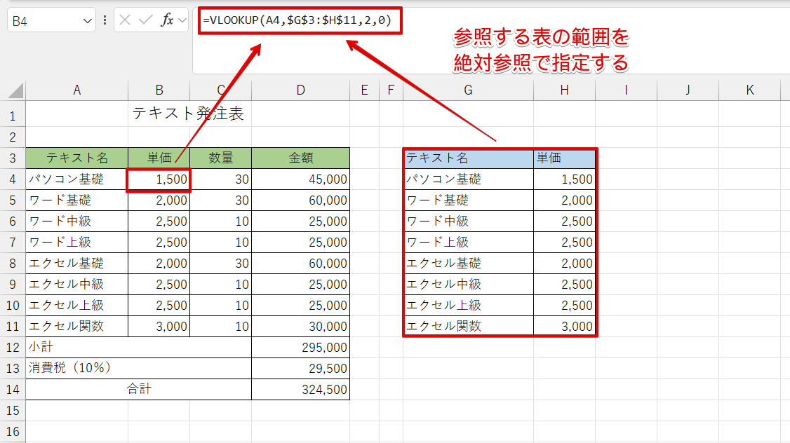 VLOOKUP関数