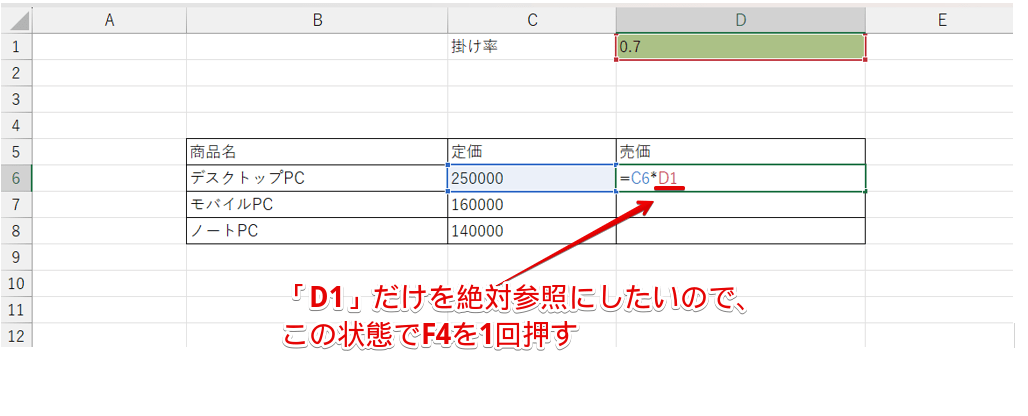 F4を1回押す
