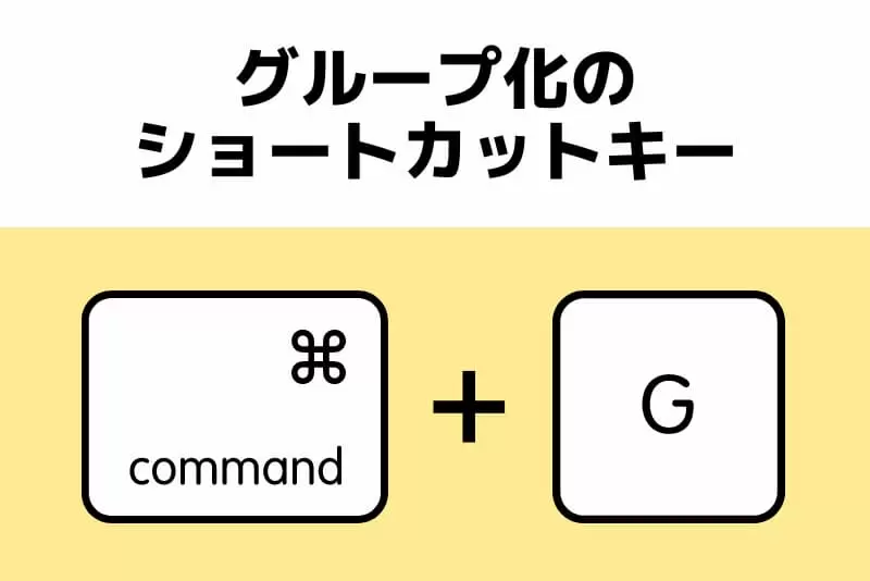 「グループ化」のショートカットキー
